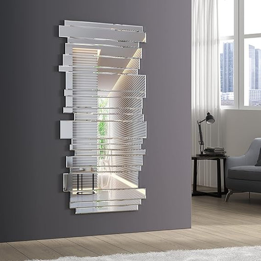 Decorative Mirrors for Wall Decor 24×47 Inch, Wall Mirrors Decorative for Living Room, Large Wall-Mounted Mirror for Bedroom Decor, Entryway Rectangle Mirror, Hallway Mirror for Home